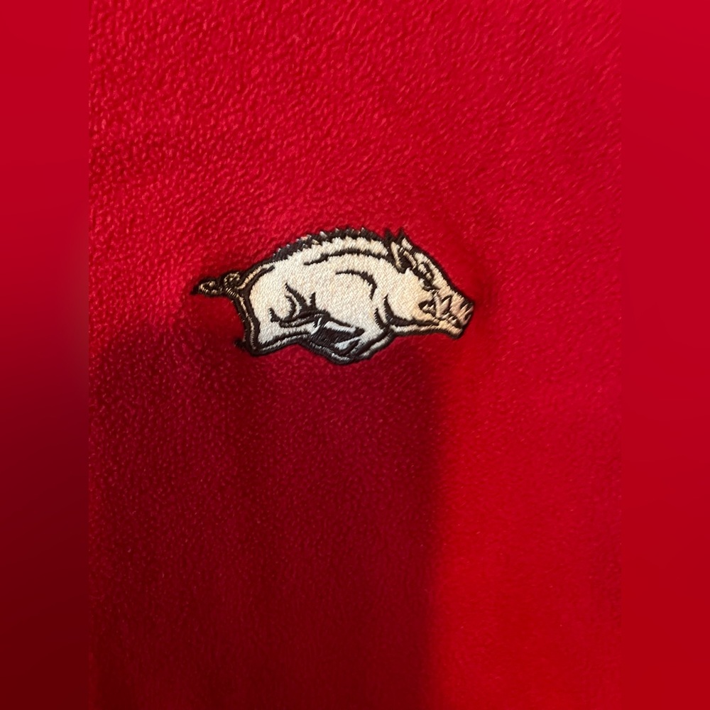 Arkansas Razorbacks fleece pullover size large - Picture 2 of 5